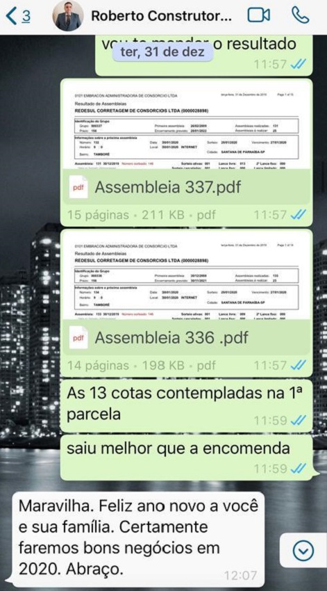 como adiantar a contemplação do consórcio